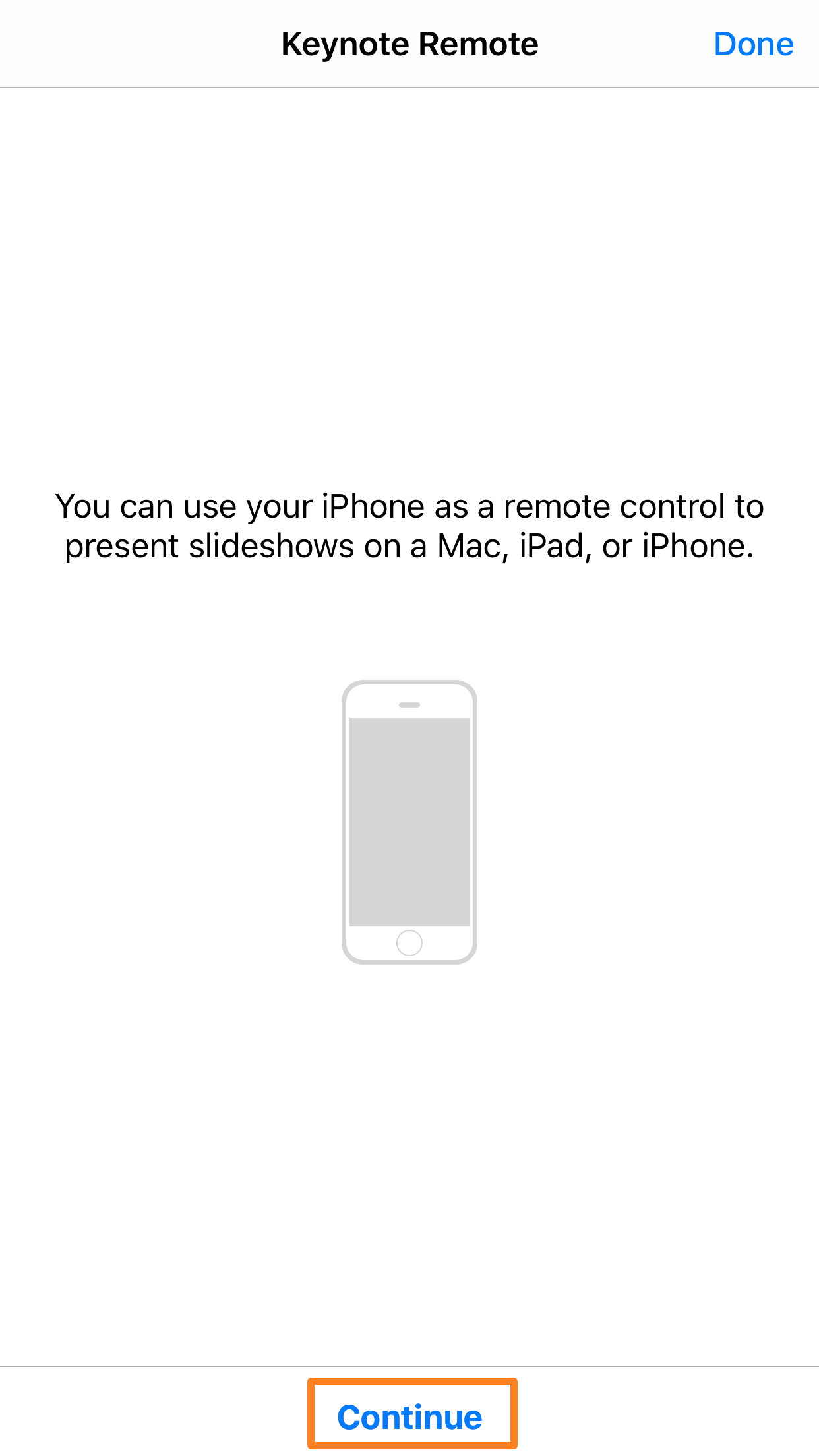 Connect your iPhone to your MacBook to use Keynote Remote if you don’t have a Wi-Fi network handy