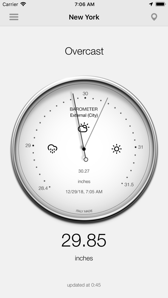 Get to know the Air Pressure on iPhone 6 with the Barometer App