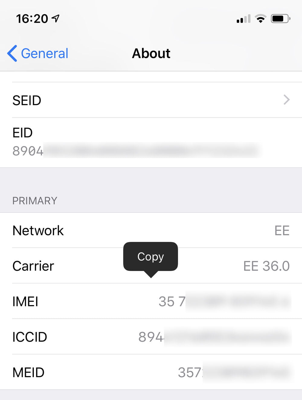 How to know the IMEI of your iPhone