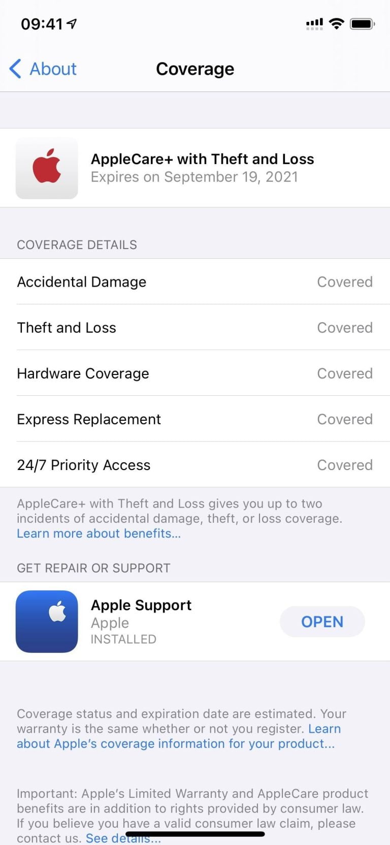 Screen sharing with AppleCare