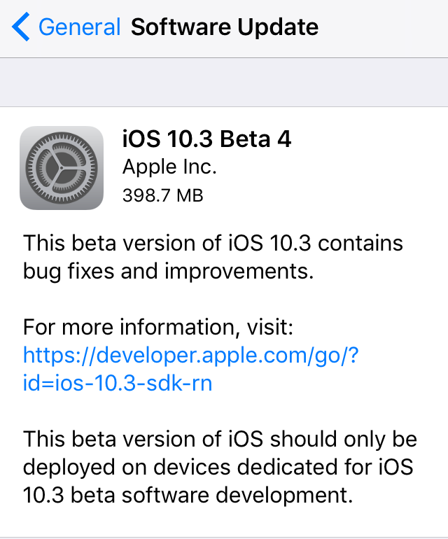watchOS 3.2 and tvOS 10.2 beta 6 available for developers