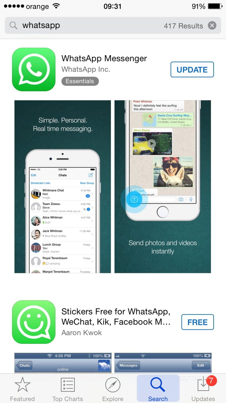 WhatsApp Messenger en la App Store